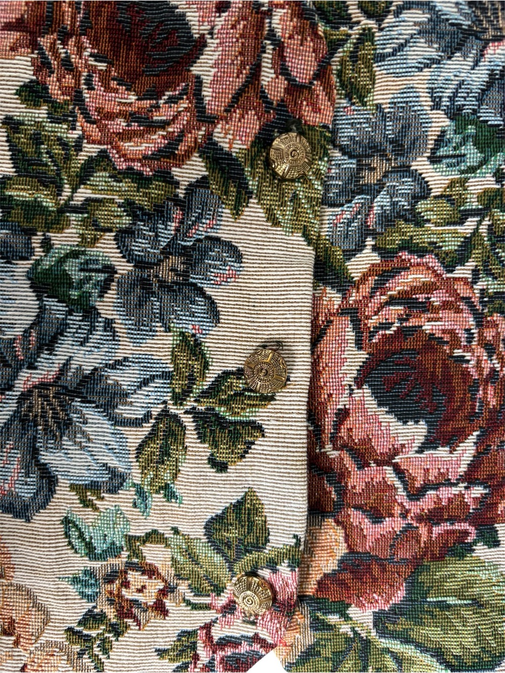 Backroad Blues Floral Tapestry Vest 🌸 - Picture 6 of 6